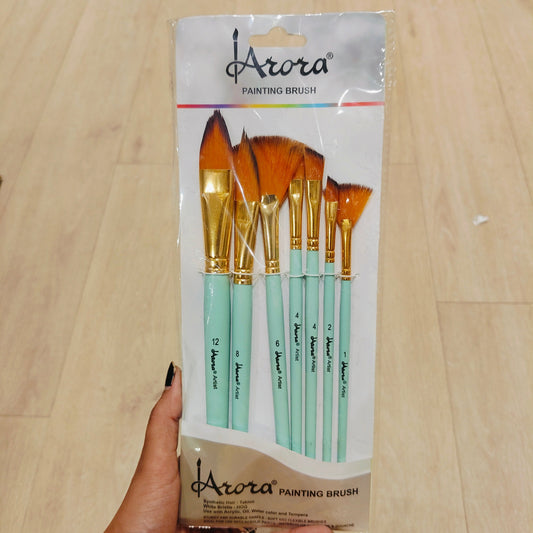 Arora Painting Brushes Mix, 7pc