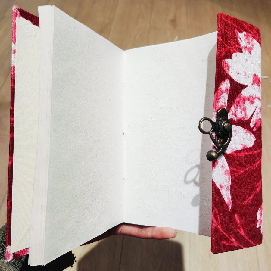 Handmade Locked Diary 5x7 inches, Random Design