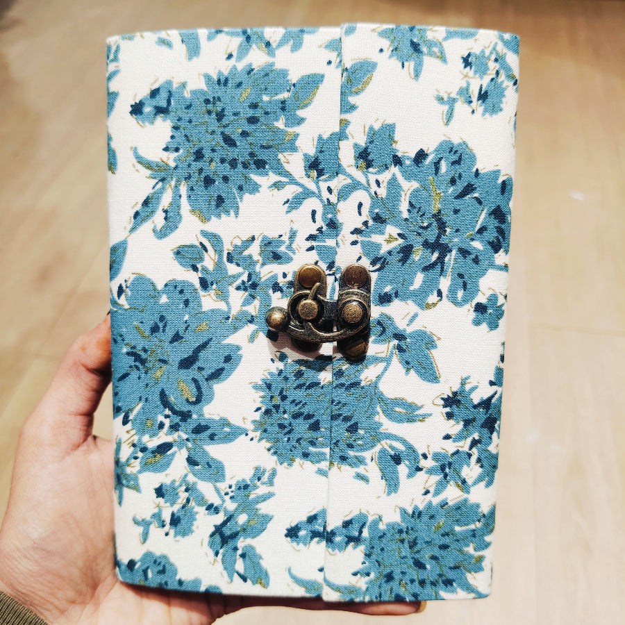 Handmade Locked Diary 5x7 inches, Random Design