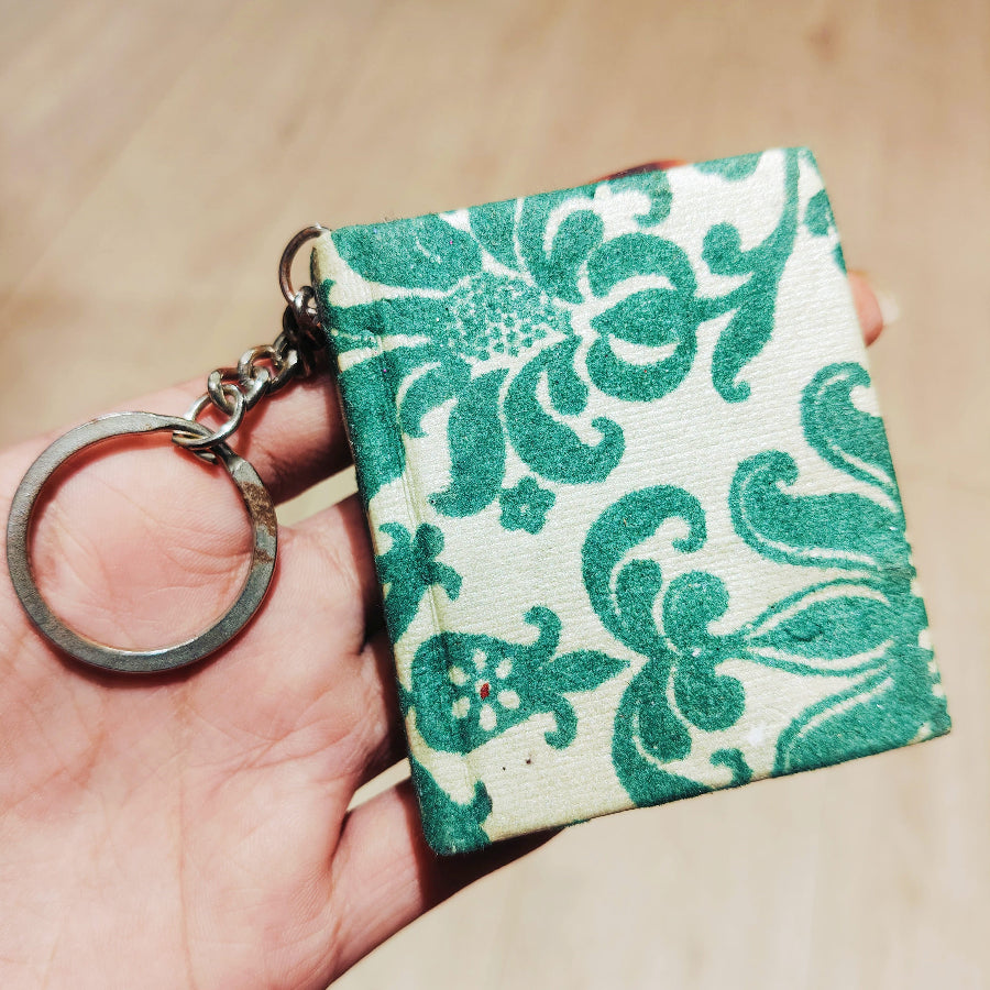 Handmade Keychain Dairy 2x3 Inches, Random Design