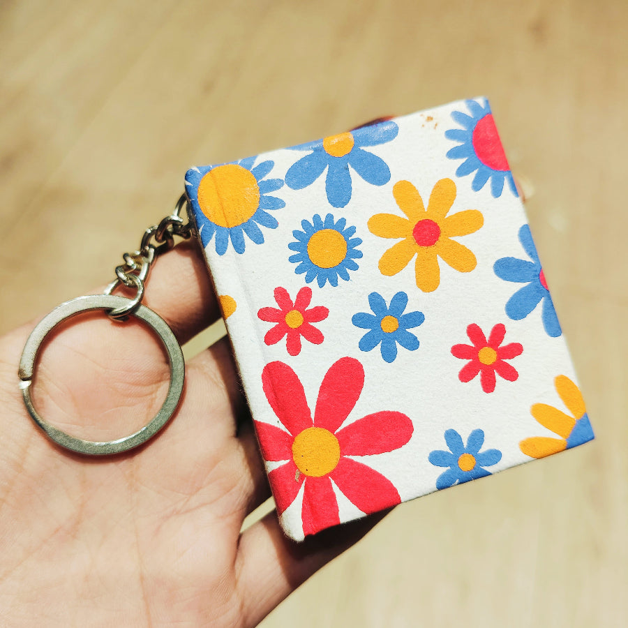 Handmade Keychain Dairy 2x3 Inches, Random Design