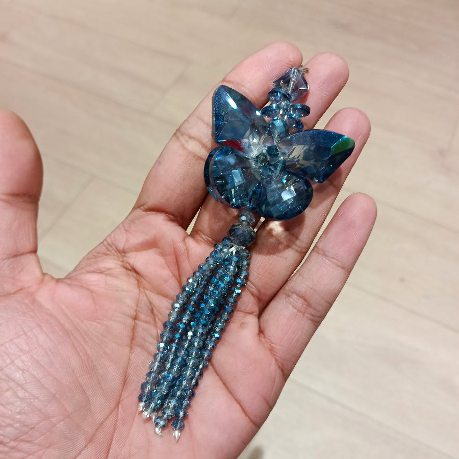 Keychain Crystal Butterfly Hanging