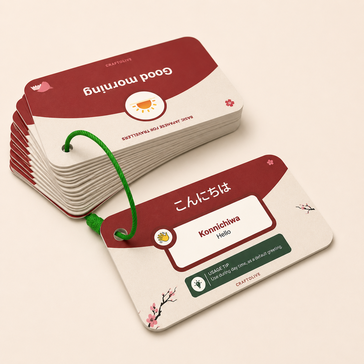 Flash Cards, Basic Japanese for Travellers