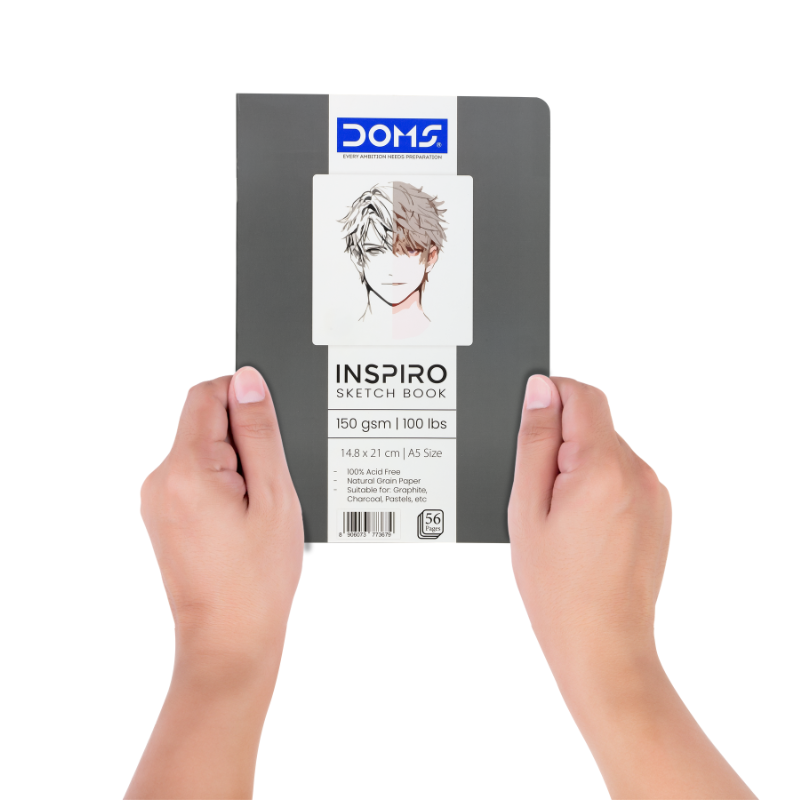 Doms Inspiro A5 sketchbook cover, 150 GSM drawing paper