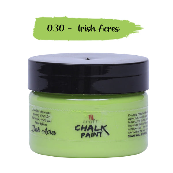 iCraft Chalk Paint jar, Irish Acres shade, 50ml