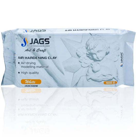 Jags Air Hardening Clay 500g, White