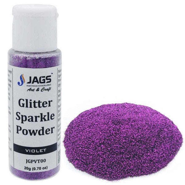 Jags Glitter Powder, 20g pack, violet shade