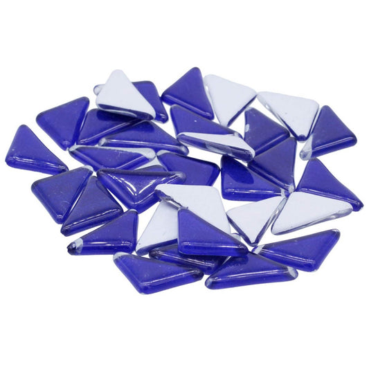 Jags Glass Mosaic Chips 100g, Triangle, Blue #JMCT07