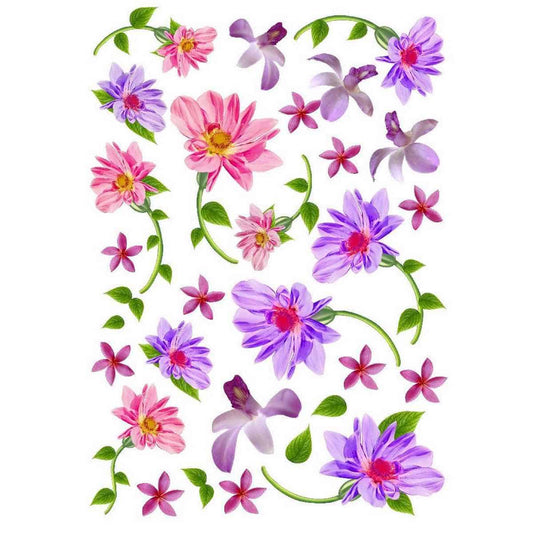 Generic Resin Insert Sheet A4, Floral #JSDS01A