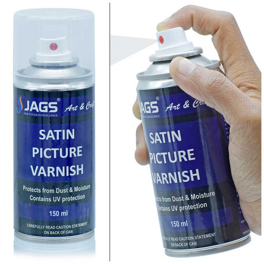 Jags Picture Varnish Spray 150ml, Satin