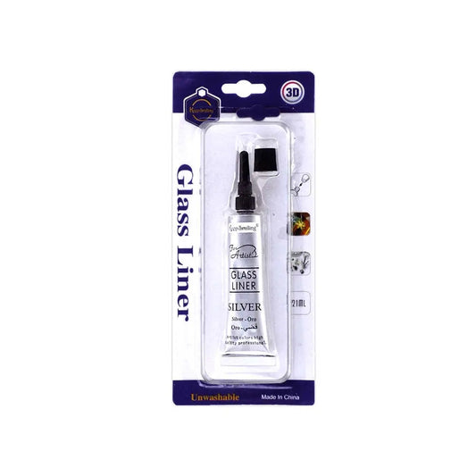 Keep Smiling Glass Liner 21ml, Silver