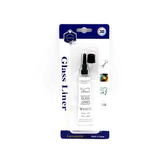 Keep Smiling Glass Liner 21ml, White