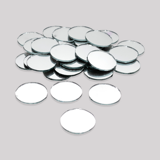 Mirror Cutouts Round 25x25mm