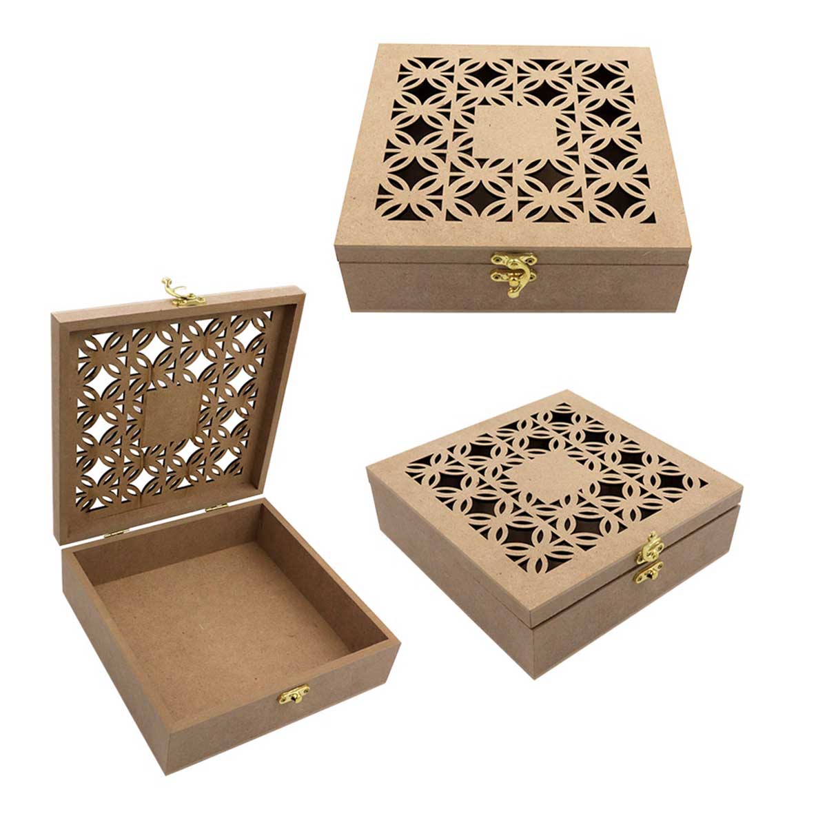 MDF Carving Box 8x8 inches