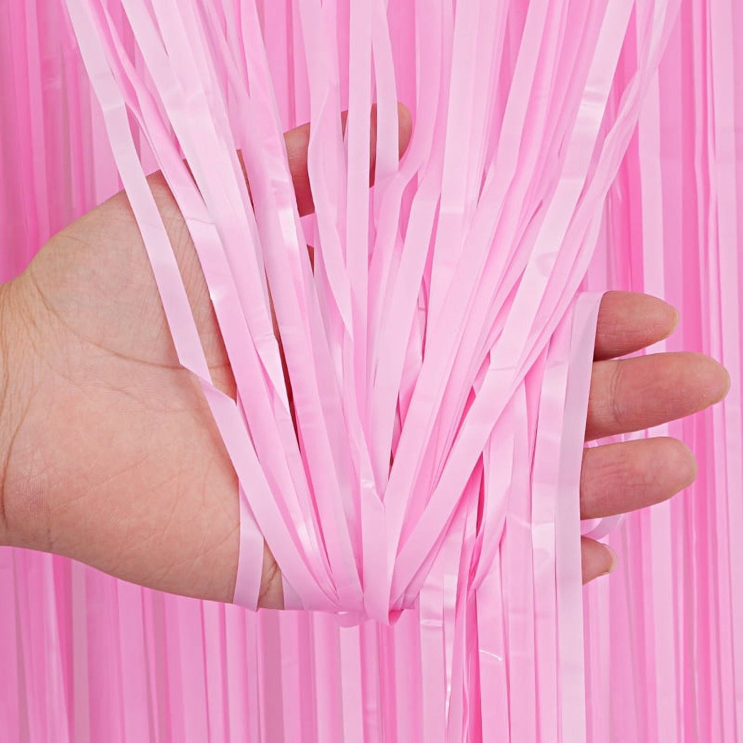 LD Foil Curtain 3 x 6ft, Pastel Pink