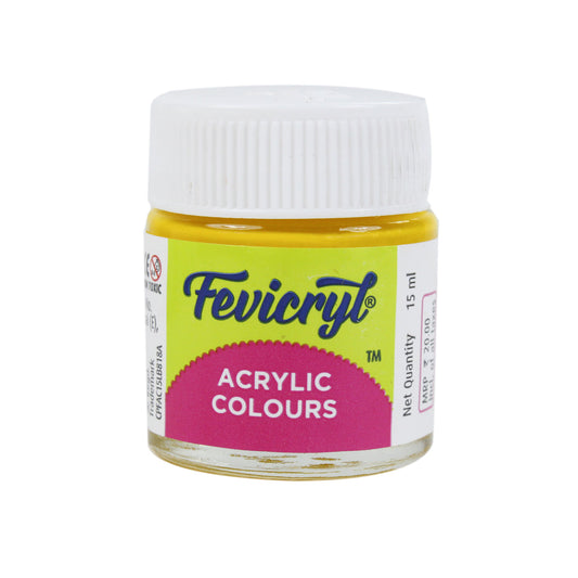 Pidilite Fevicryl Acrylic Colour 15ml, Chrome Yellow-03