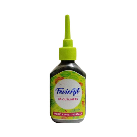 Fevicryl 3D Outliner Regular 20ml, Black-708