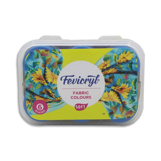 Pidilte Fevicryl Fabric Colours Soft Kit, 6 Shades