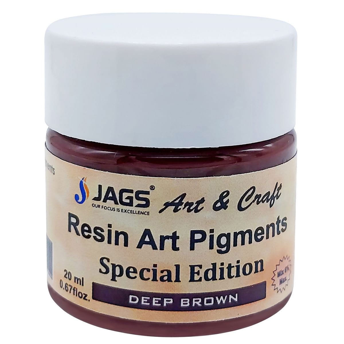 Jags Resin Art Pigment 20ml, Deep Brown