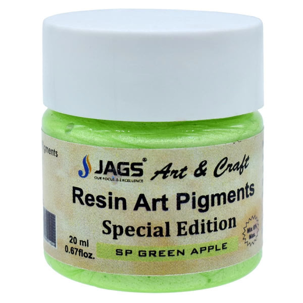Jags 20ml resin art pigment bottle, SP Green Apple shade