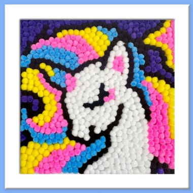 DIY Pom Pom Painting Kit, Unicorn #MU007