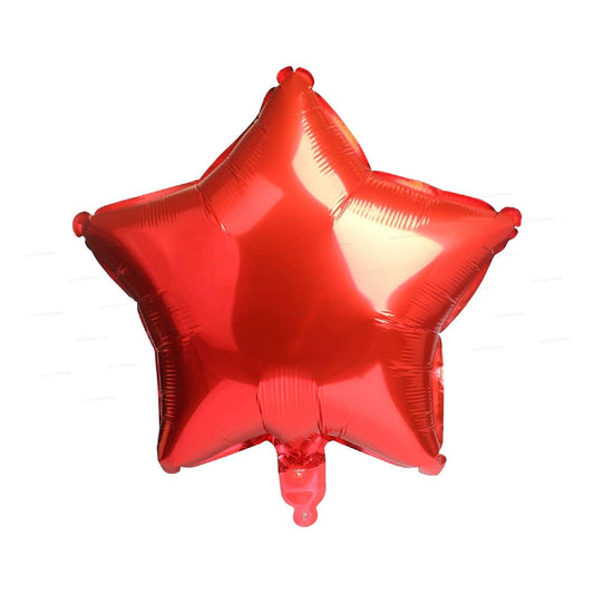 LD Foil Balloon 16 inches, Star, Red