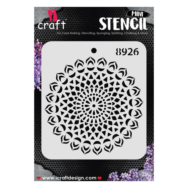 iCraft mandala reusable stencil, 4x4 inches, #8926