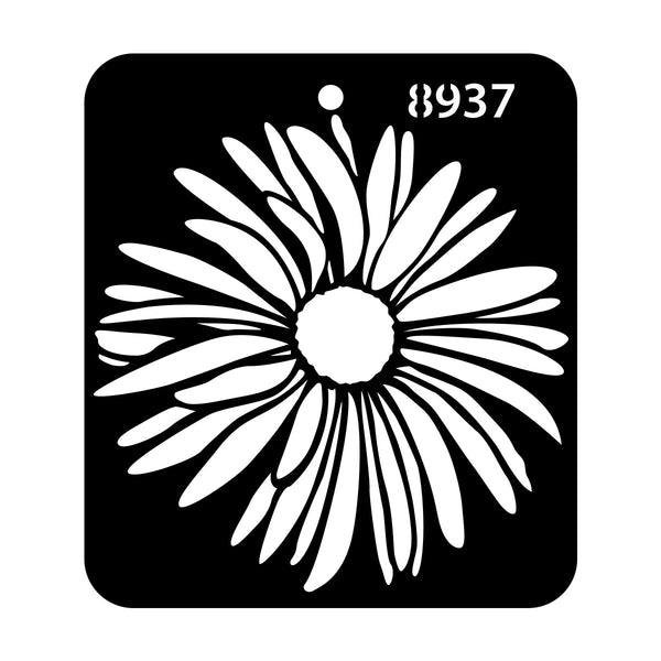iCraft daisy flower reusable stencil, 4x4 inches, #8937