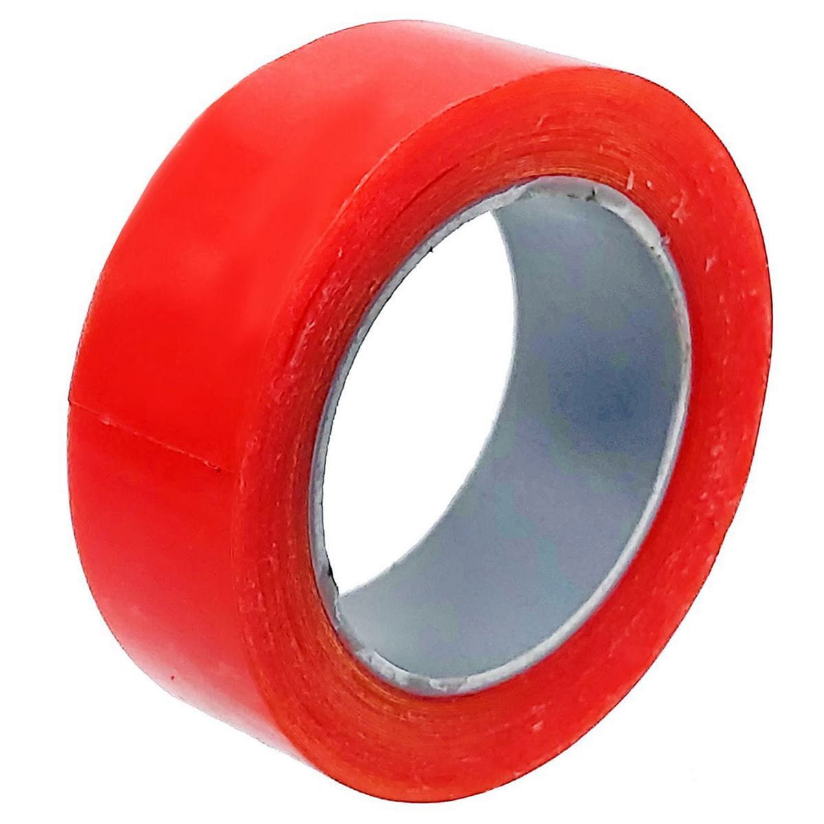 Red Double Sided Tacky Tape 18mm