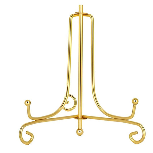 Metal Easel Folding Stand 4 inches, Golden