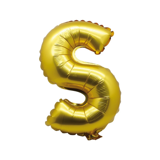 Alphabet Foil Balloon 16 inches, Letter S