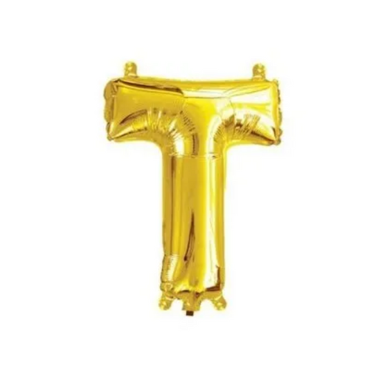 Alphabet Foil Balloon 16 inches, Letter T