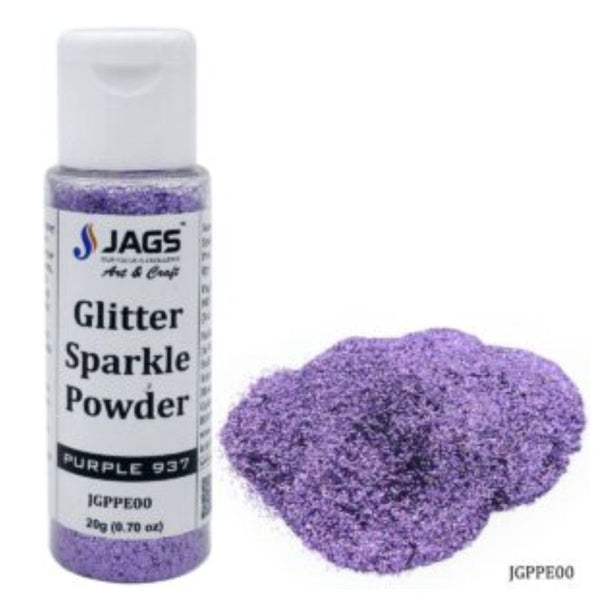 Jags Glitter Sparkle Powder, 20g pack, purple shade