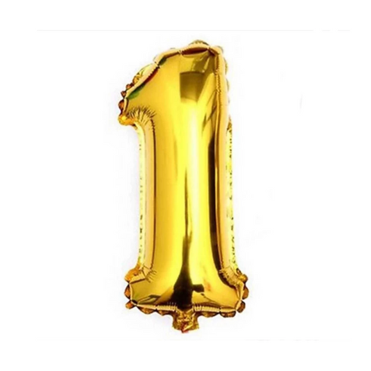 Alphabet Foil Balloon 16 inches, Number 1