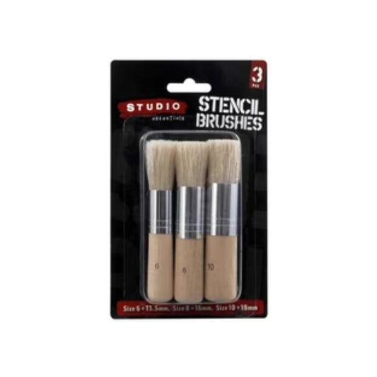 Keep Smiling Studio Stencil Brushes 3pc #3SB
