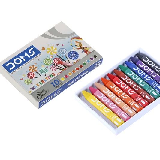 Doms Wax Crayons Small, 10 Shades