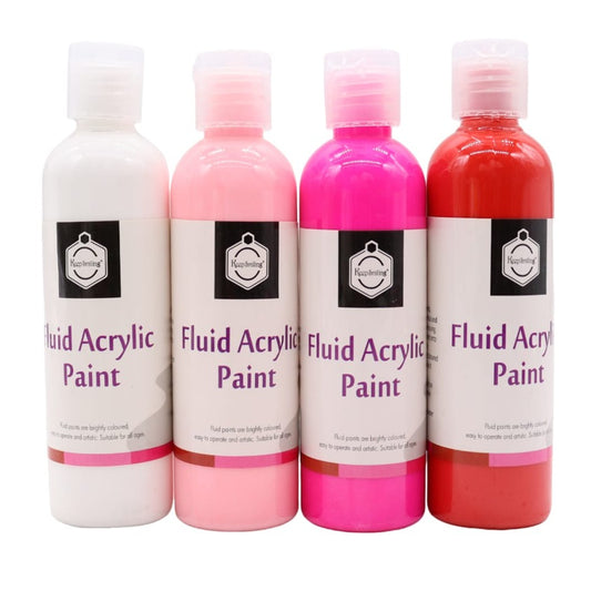 Keep Smiling Fluid Acrylic Paint Set, 4 Shades