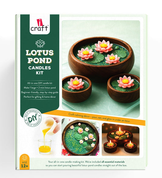iCraft Lotus Pond Candles Kit