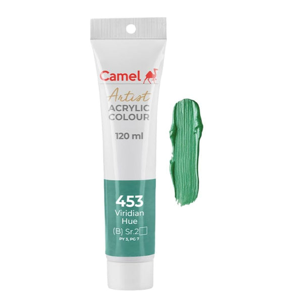 Camel Artist Acrylic Colour 120ml tube, Viridian Hue