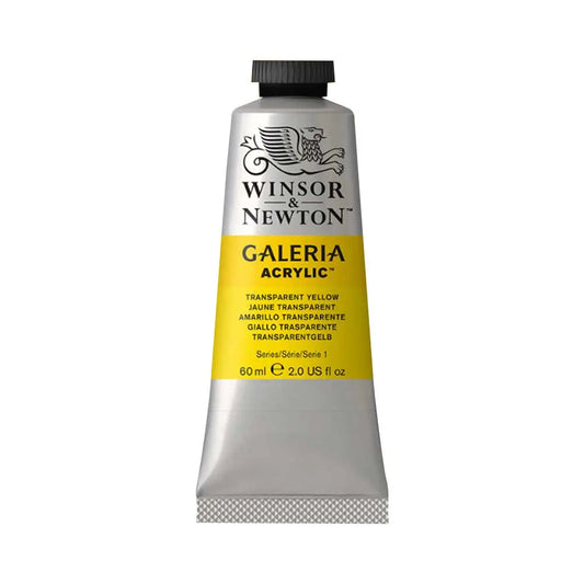 Winsor & Newton Galeria Acrylic Colour Tube Loose, 60ml, Transparent Yellow