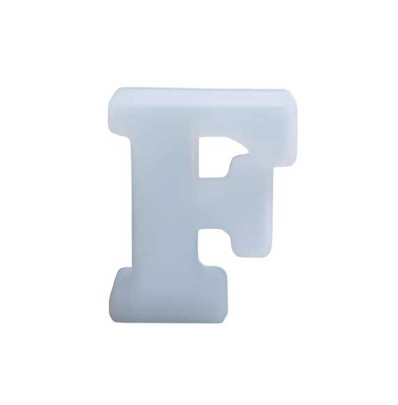 Silicone Mould Alphabet 5 inches Letter F