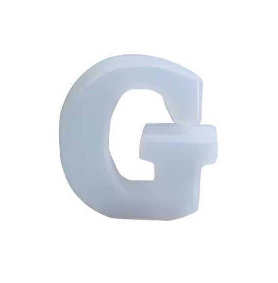 Silicone Mould Alphabet 5 inches Letter G