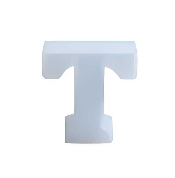 Silicone Mould Alphabet 5 inches Letter T