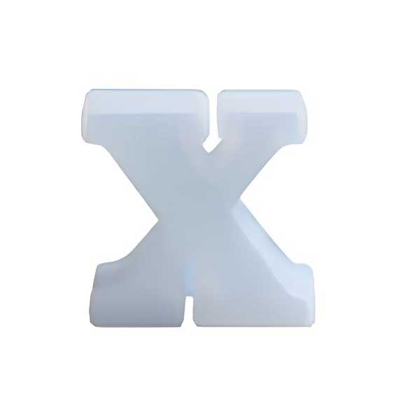 Silicone Mould Alphabet 5 inches Letter X