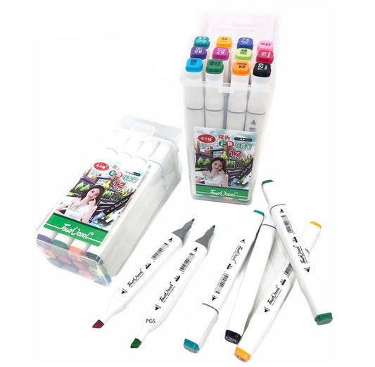 Alcohol Ink Sketch Markers Set, 12 Shades