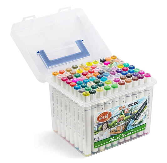 Alcohol Ink Sketch Markers Set, 24 Shades