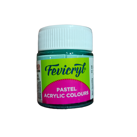 Pidilite Fevicryl Pastel Acrylic Colour 15ml, Aqua Blue-456