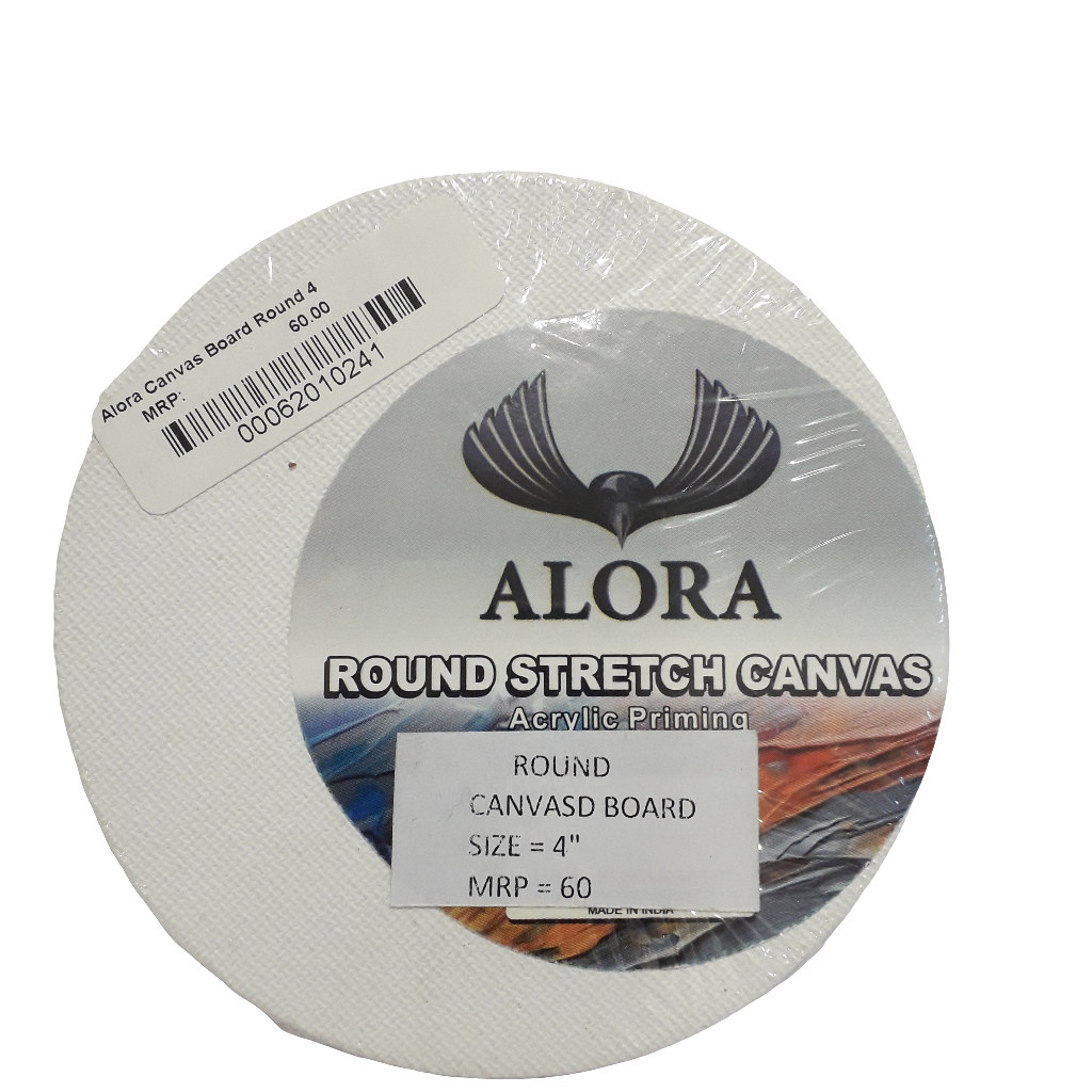 Alora Canvas Board Round 4x4 inches