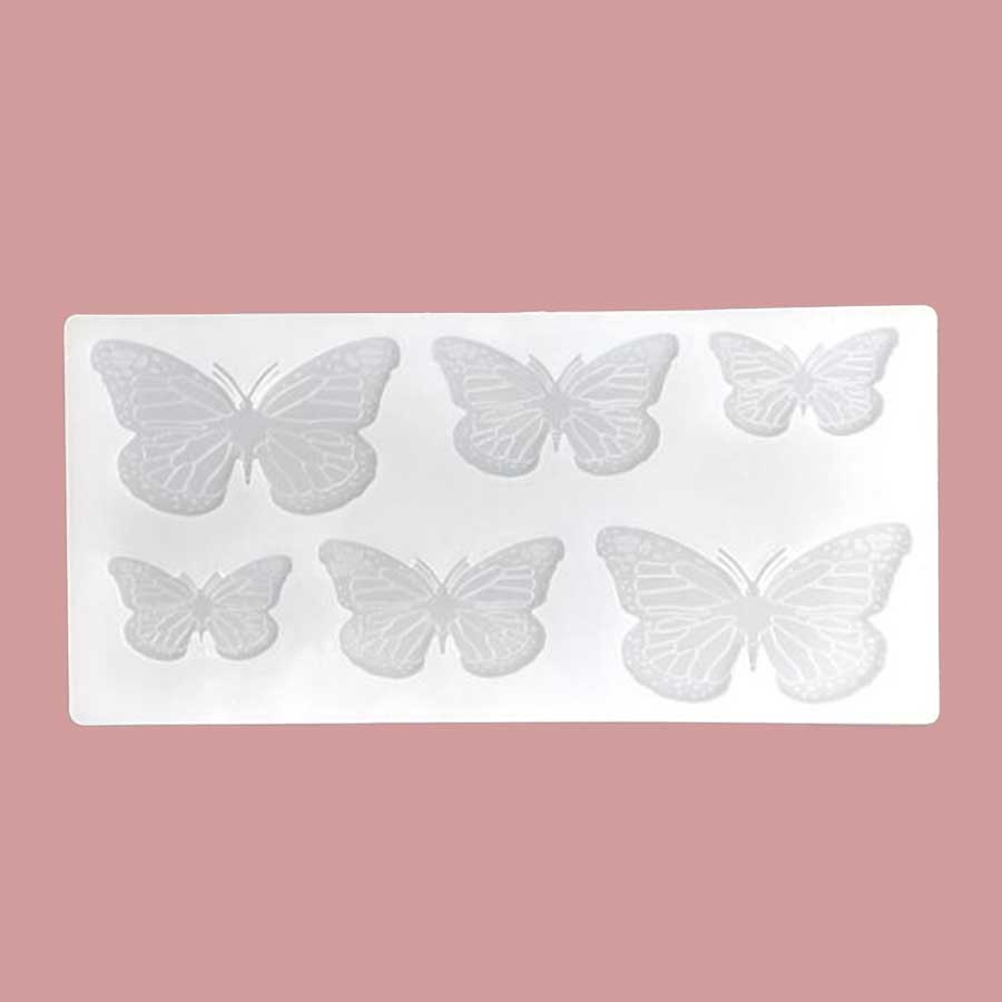 Silicone Mould 3D Butterfly 6C #RM118