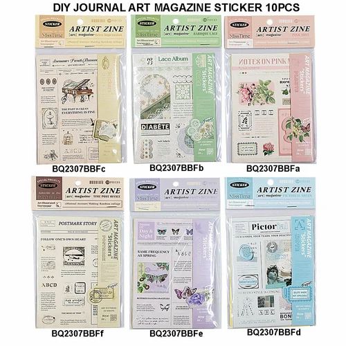 Artist Zine Stickers #BQ2307BBF